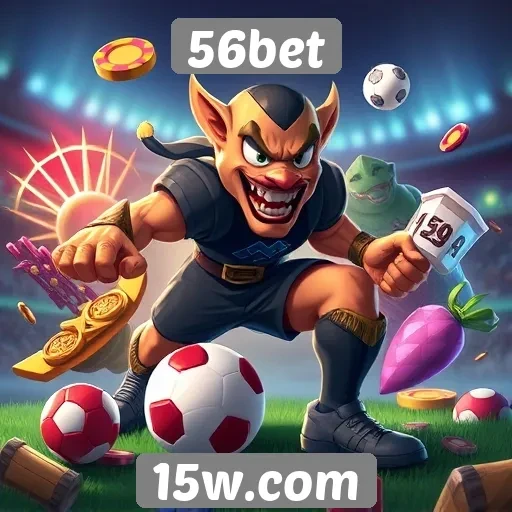 Variedade de jogos disponíveis na 56bet